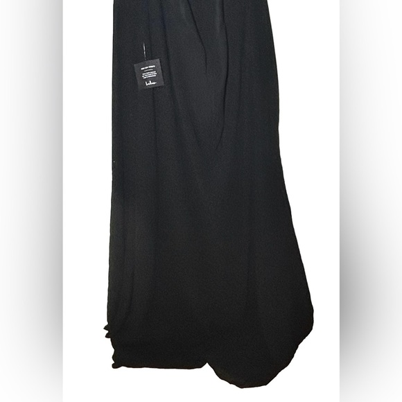 NWT Lulus Captured Your Heart Black Halter Maxi Dress, Side Slit, Plus Size 3X - Picture 10 of 16